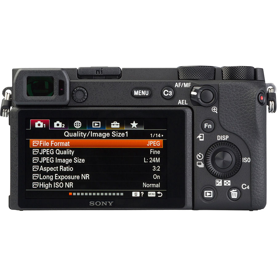 Sony ILCE-6600 + E 18-135 mm OSS SEL18135 - Vue de dos