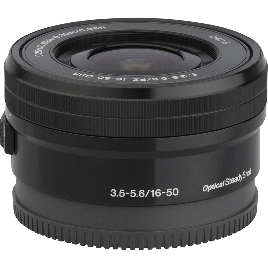 Sony ZV-E10 + E 16-50 mm PZ OSS - Vue de l'objectif