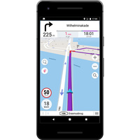Navmii GPS World (Navfree)
- Exemple de navigation