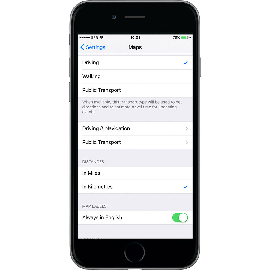Test Apple Plans Applications GPS UFCQue Choisir