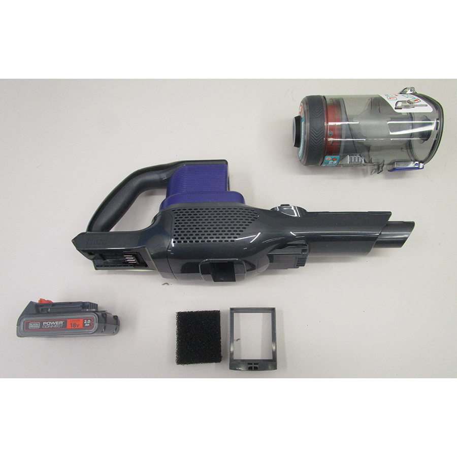 Black&Decker Powerseries PET 18V BHFEV182CP QW - Aspirateur à main démonté