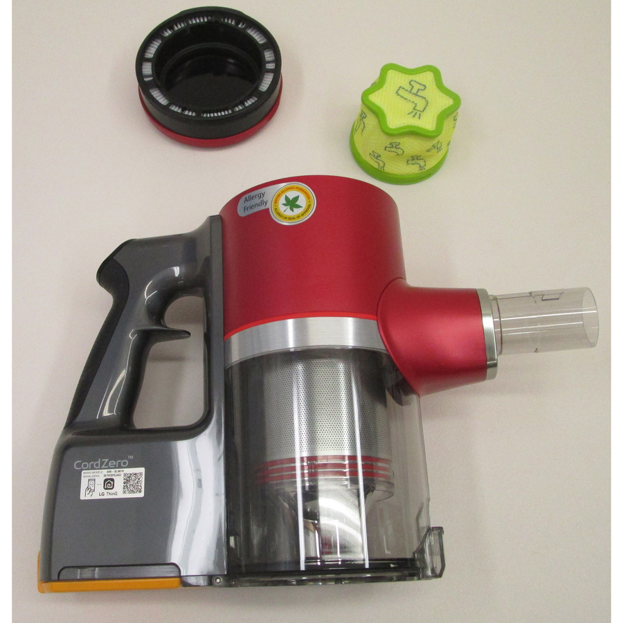 LG A9K-SLIM1R - Bac à poussières et ses filtres démontés