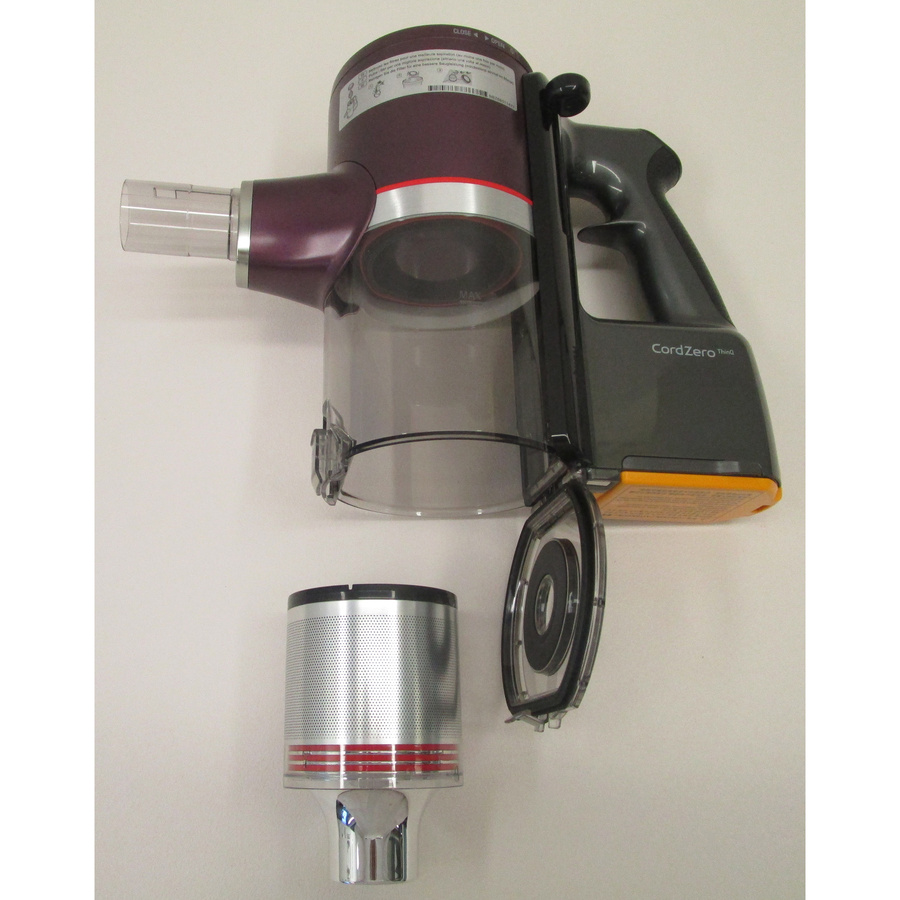 LG A9K-ULTRA1V Cord zero - Bac à poussières et ses filtres démontés