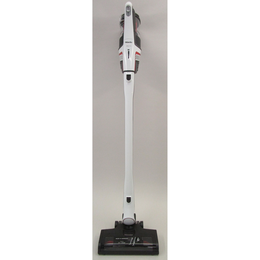 Miele Triflex HX1 New Blanc - Corps de l'aspirateur en position haute - Vue de face