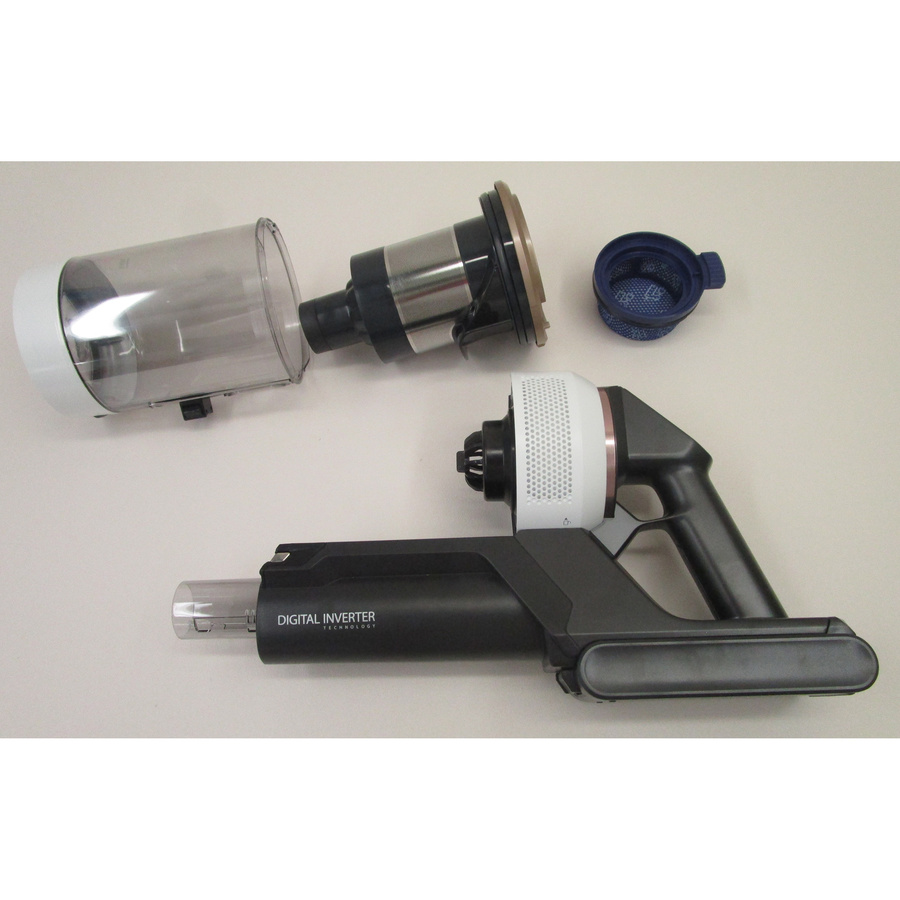 Samsung VS20A95843W Bespoke Jet complete - Bac à poussières et ses filtres démontés