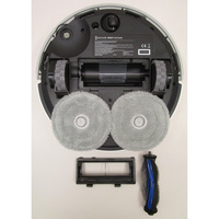 Ecovacs Deebot Mini violet - Vue de dessous avec les lingettes