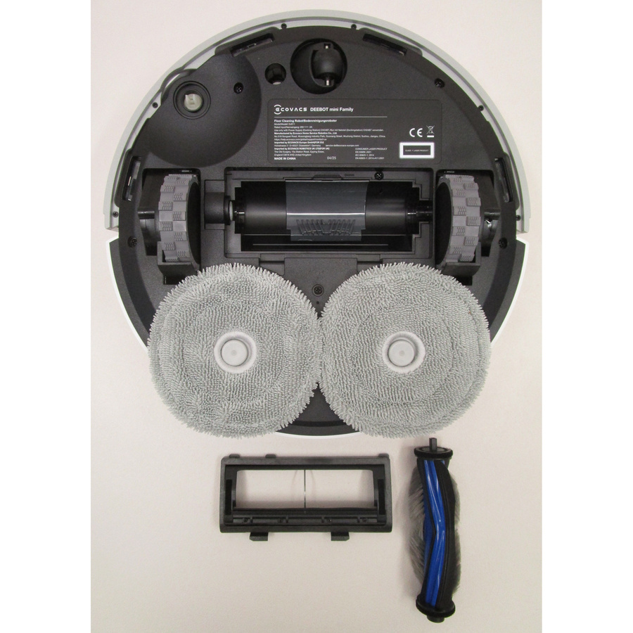 Ecovacs Deebot Mini - Vue de dessous avec les lingettes