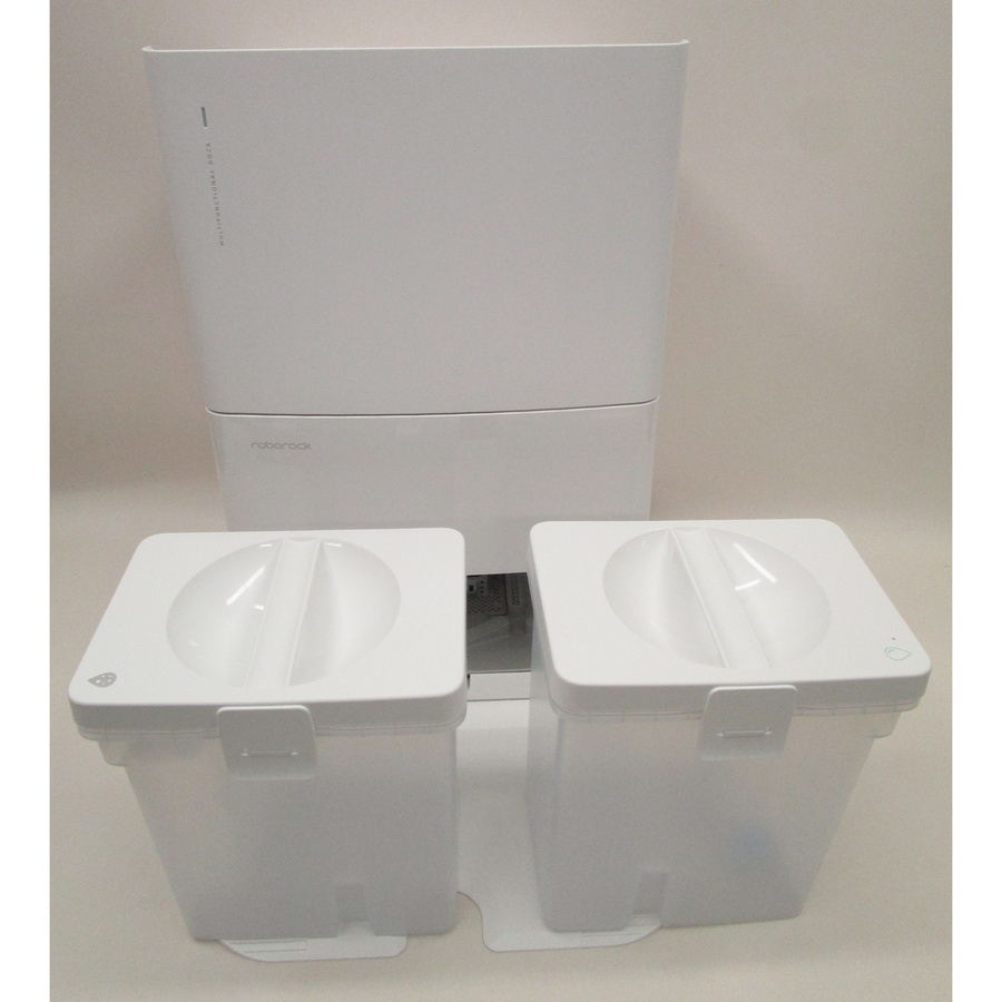 Roborock QRevo Plus White - Double compartiment : eau propre et eau usée
