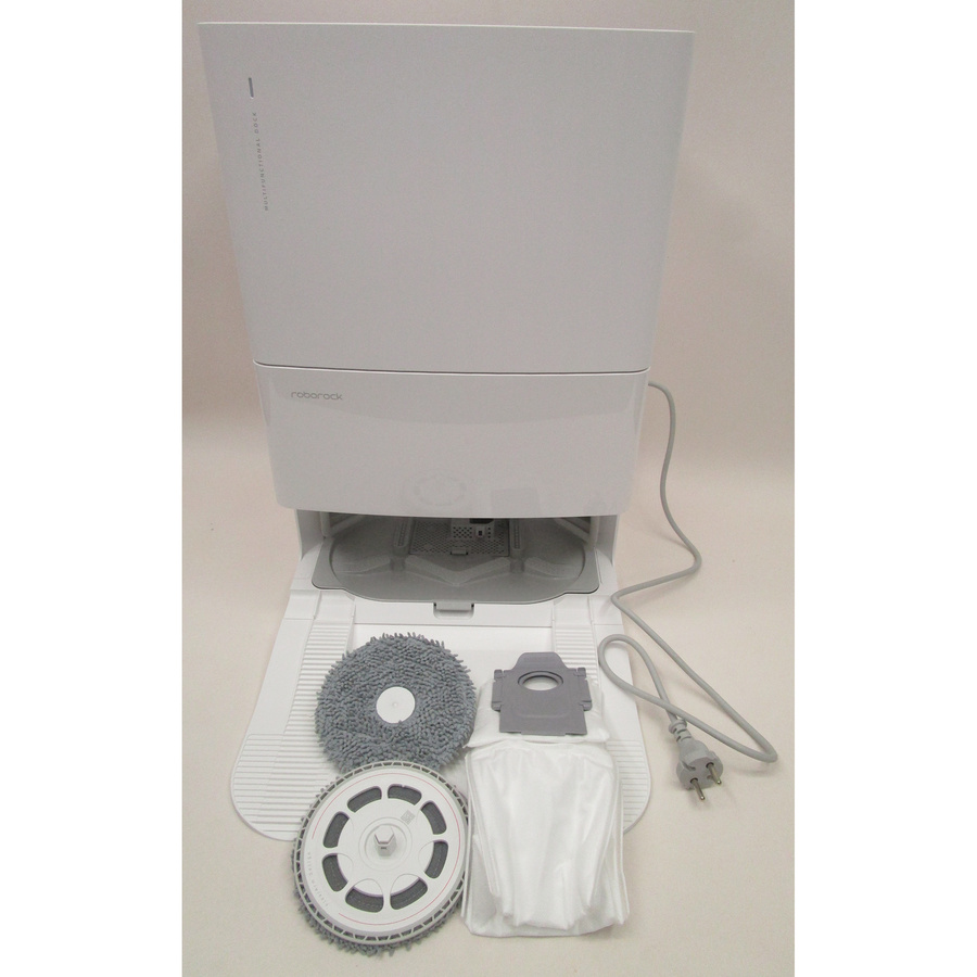 Roborock QRevo Plus White - Station de charge et accessoires fournis