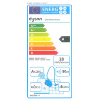 Dyson Big ball Allergy 2 - Étiquette énergie