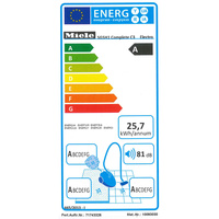 Miele Complete C3 Electro EcoLine - Étiquette énergie