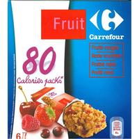 Carrefour 80 calories packs, fruits rouges