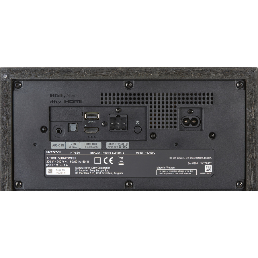 Sony Bravia Theatre System 6 - Connectique