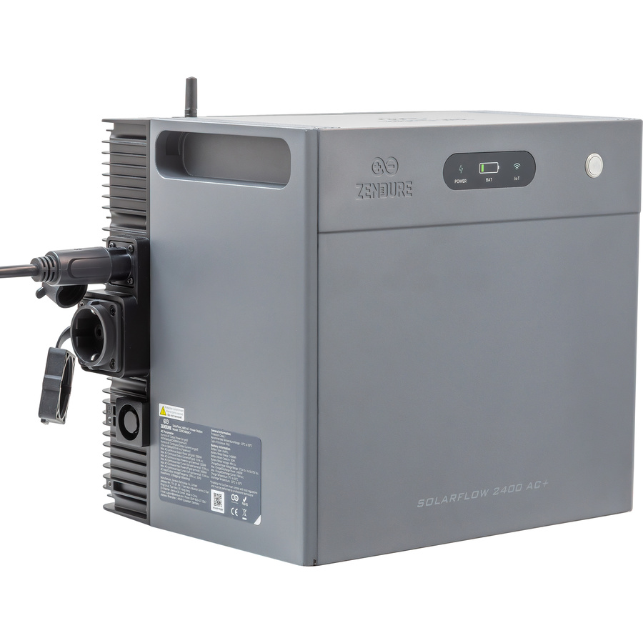 Zendure SolarFlow 2400 AC+ - Vue de 3/4