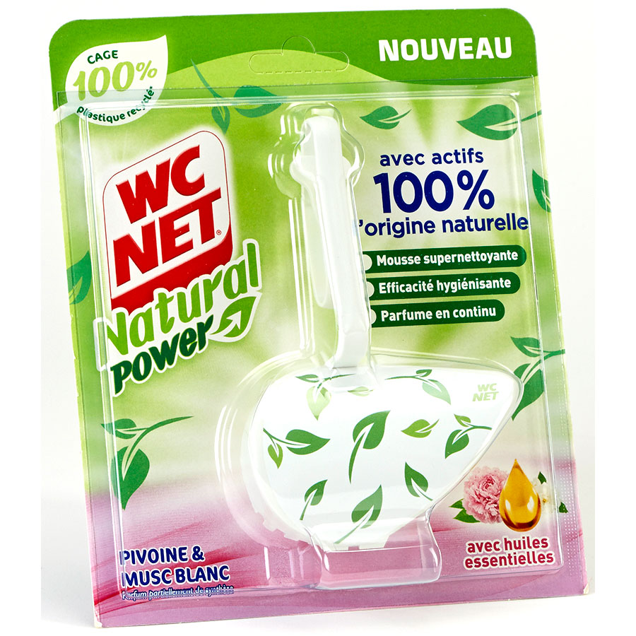 WC Net Natural power pivoine & musc blanc