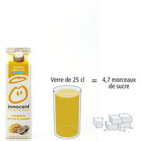 Innocent Mangue & fruit de la passion
- Nombre de morceaux de sucre par portion