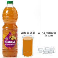 Leader Price Éxotique à l'eau de source
- Nombre de morceaux de sucre par portion