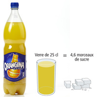 Orangina Et sa pulpe!
- Nombre de morceaux de sucre par portion