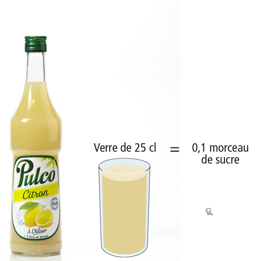 Pulco Citron - Nombre de morceaux de sucre par portion