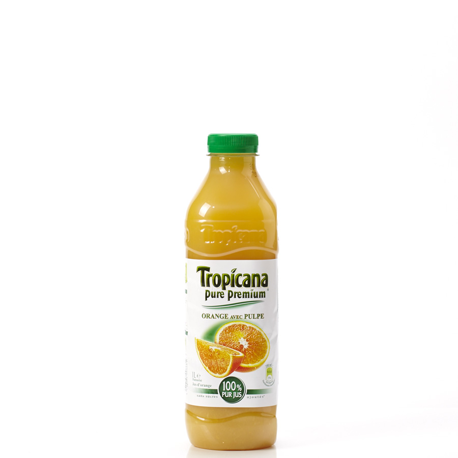 Tropicana Pure premium orange avec pulpe - Vue principale