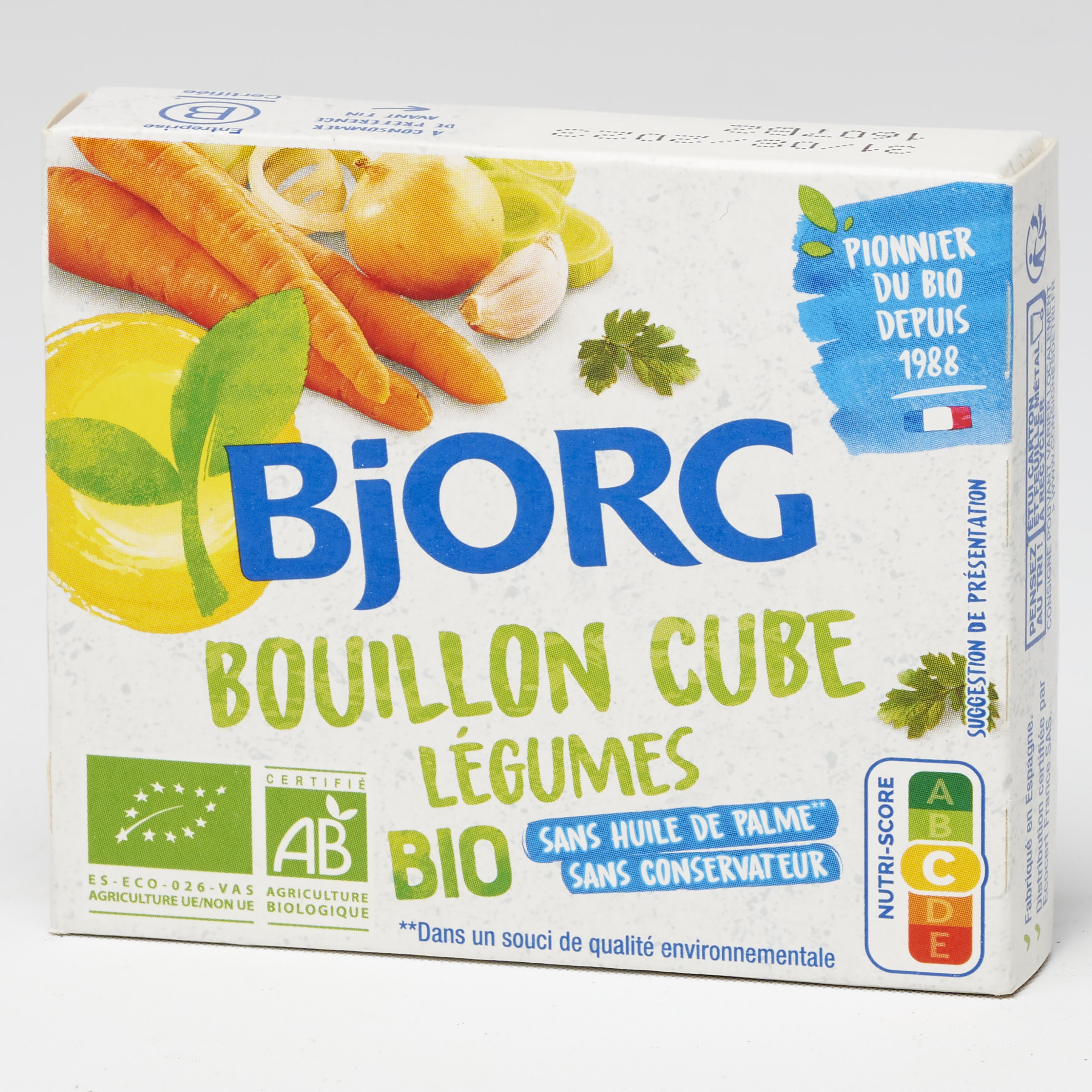 Bjorg Bouillon cube légumes bio  - 