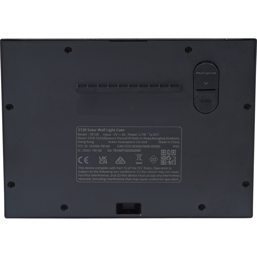 Eufy Applique solaire Cam S120 - Vue de dos