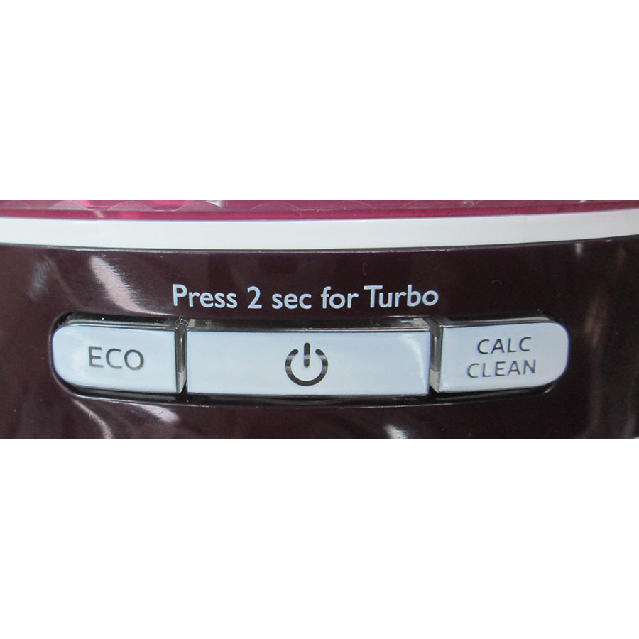 Philips GC7808/40 PerfectCare Compact - Panneau de commandes