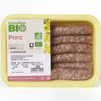 Carrefour Bio Chipolatas de porc