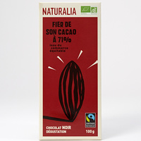 Naturalia Chocolat noir dégustation 71 % cacao