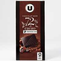 U Chocolat noir 72 % de cacao