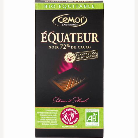 Cémoi Bio Equitable Équateur Noir 72% de cacao