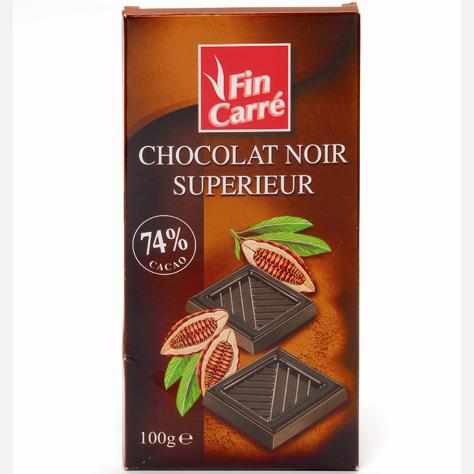 Fin Carré (Lidl) Chocolat noir Supérieur