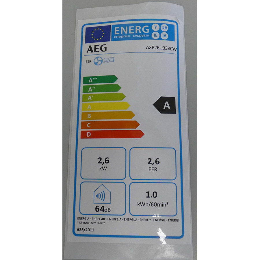 Electrolux EXP26U338CW - Étiquette énergie