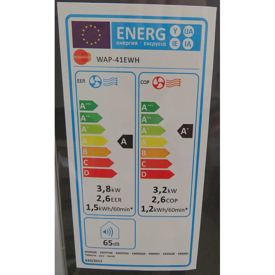 Equation WAP-41EWH - Étiquette énergie