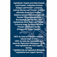 Greenleaf 100 % biologique - Liste des ingrédients de la couleur brown