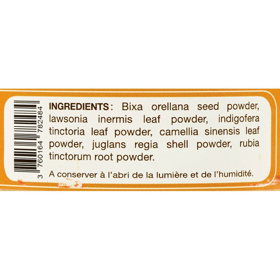 Terre de couleur 100 % végétale - Liste des ingrédients