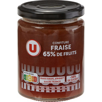 U Confiture fraise 65 % de fruits