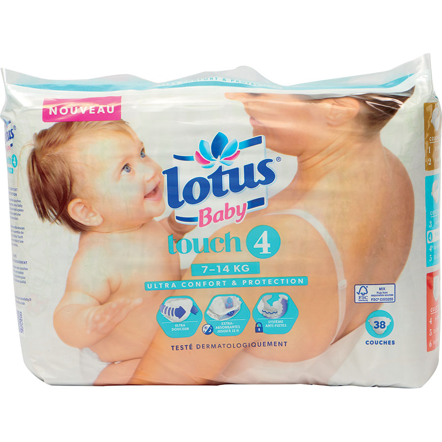 Couches Lotus Baby Natural Touch LOTUS BABY : Comparateur, Avis, Prix