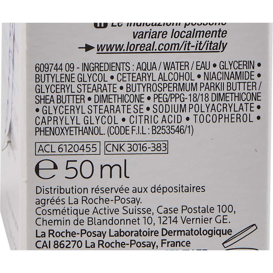 La Roche-Posay Cicaplast - Liste des ingrédients
