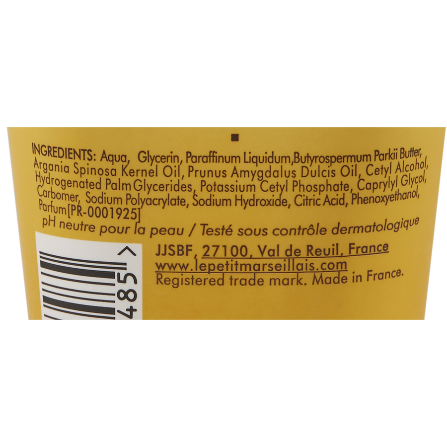 Le Petit Marseillais Crème mains nutrition - Liste des ingrédients