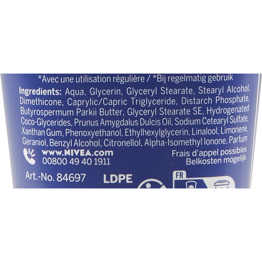 Nivea Hydratation Intense - Liste des ingrédients