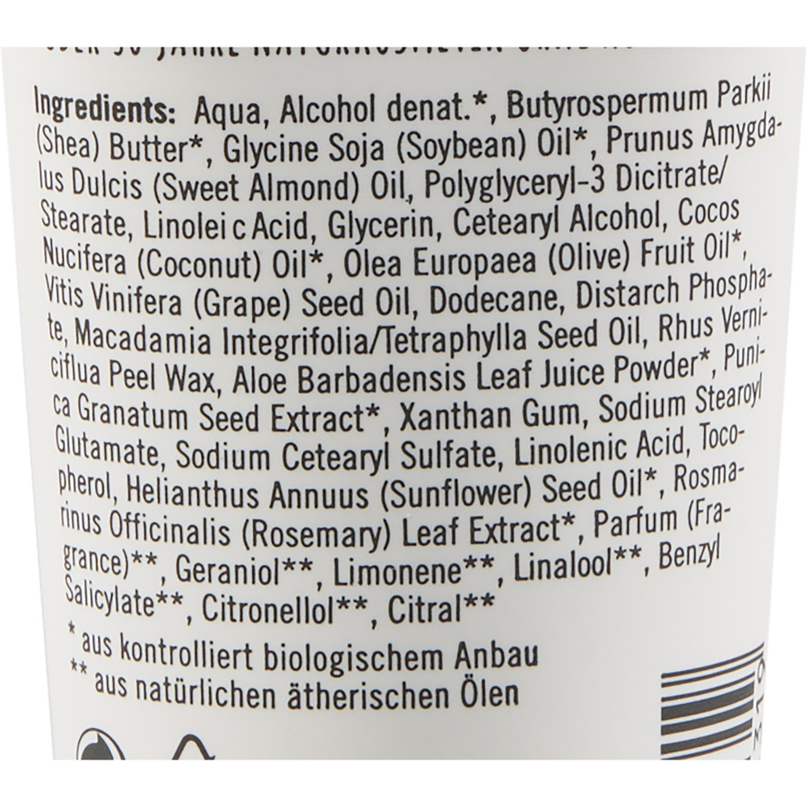 Sante Intensive Repair  - Liste des ingrédients