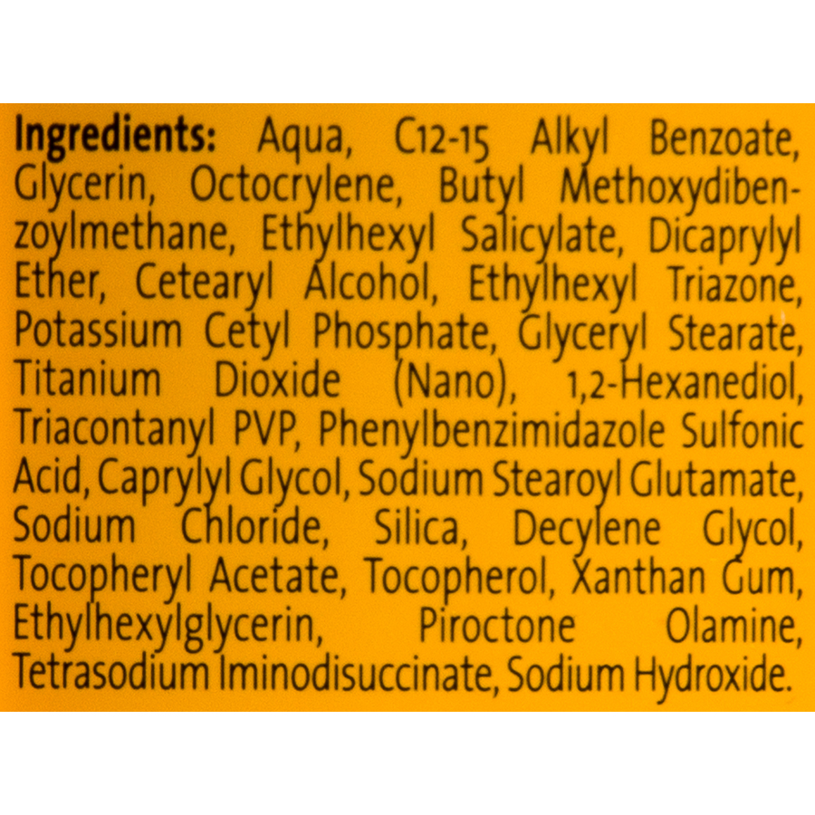 Zenova (Action) Sun milk sensitive 50 - Liste des ingrédients