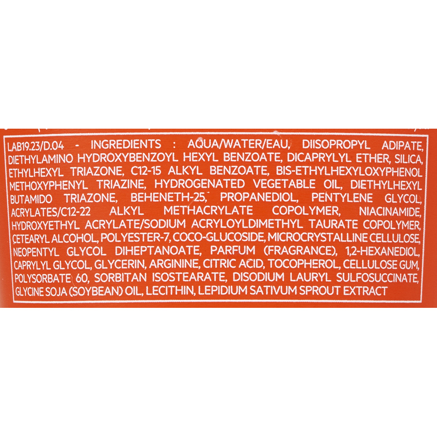 SVR Lait sun secure 50+ - Liste des ingrédients