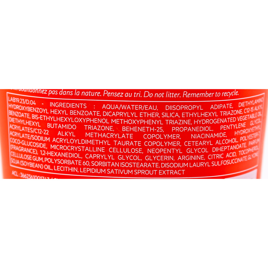 SVR Lait sun secure sans parfum 50+ - Liste des ingrédients