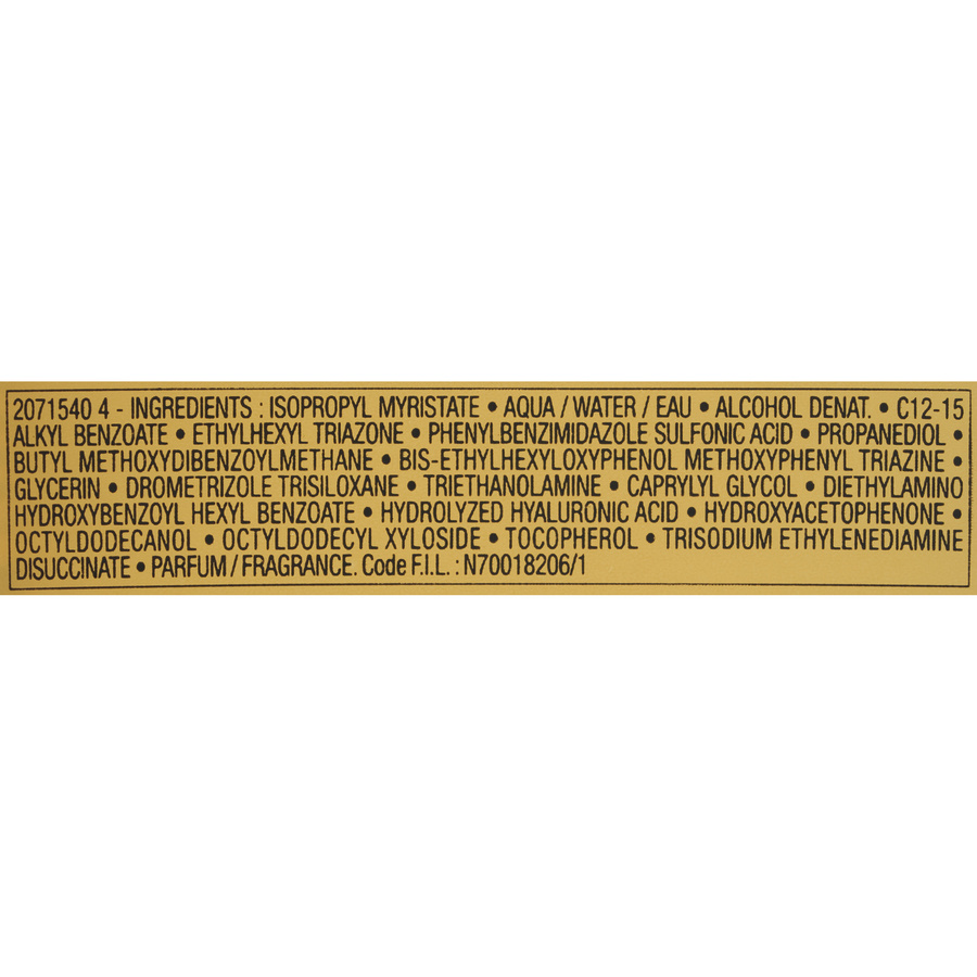 Vichy Capital soleil eau de protection solaire 30 - Liste des ingrédients