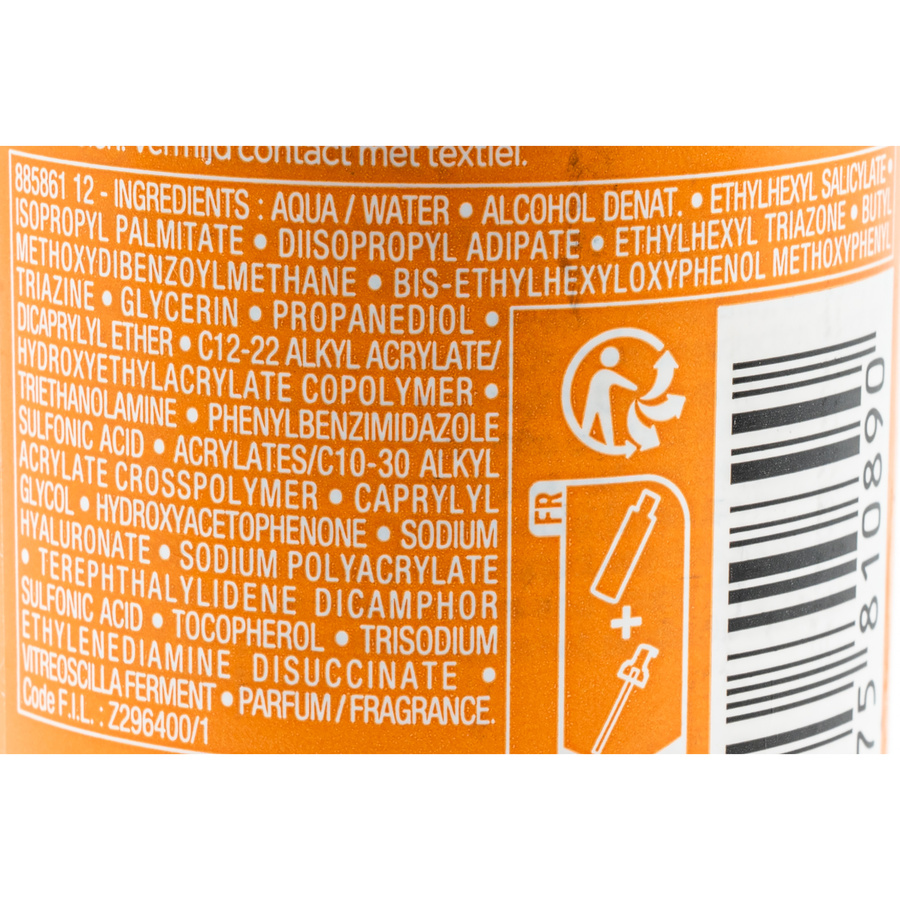 Vichy Capital soleil spray fluide invisible 30 - Liste des ingrédients