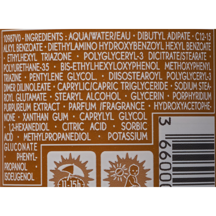 Yves Rocher Solaire peau parfaite lait confort 30 - Liste des ingrédients