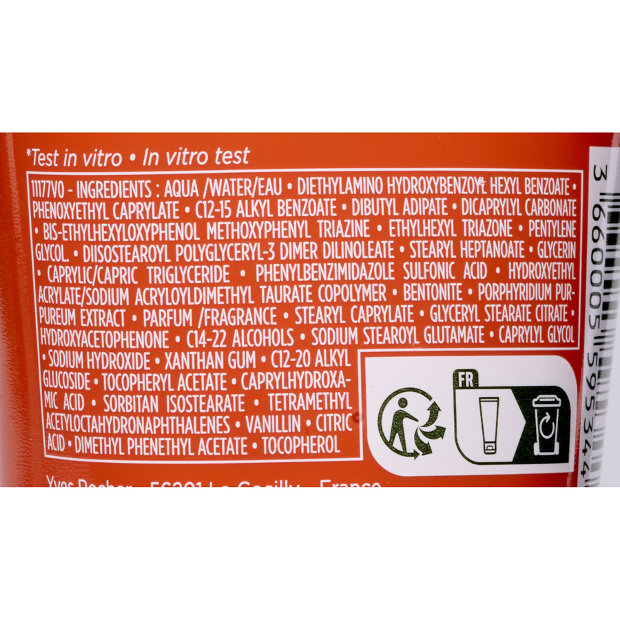 Yves Rocher Sun double défense 50+ - Liste des ingrédients