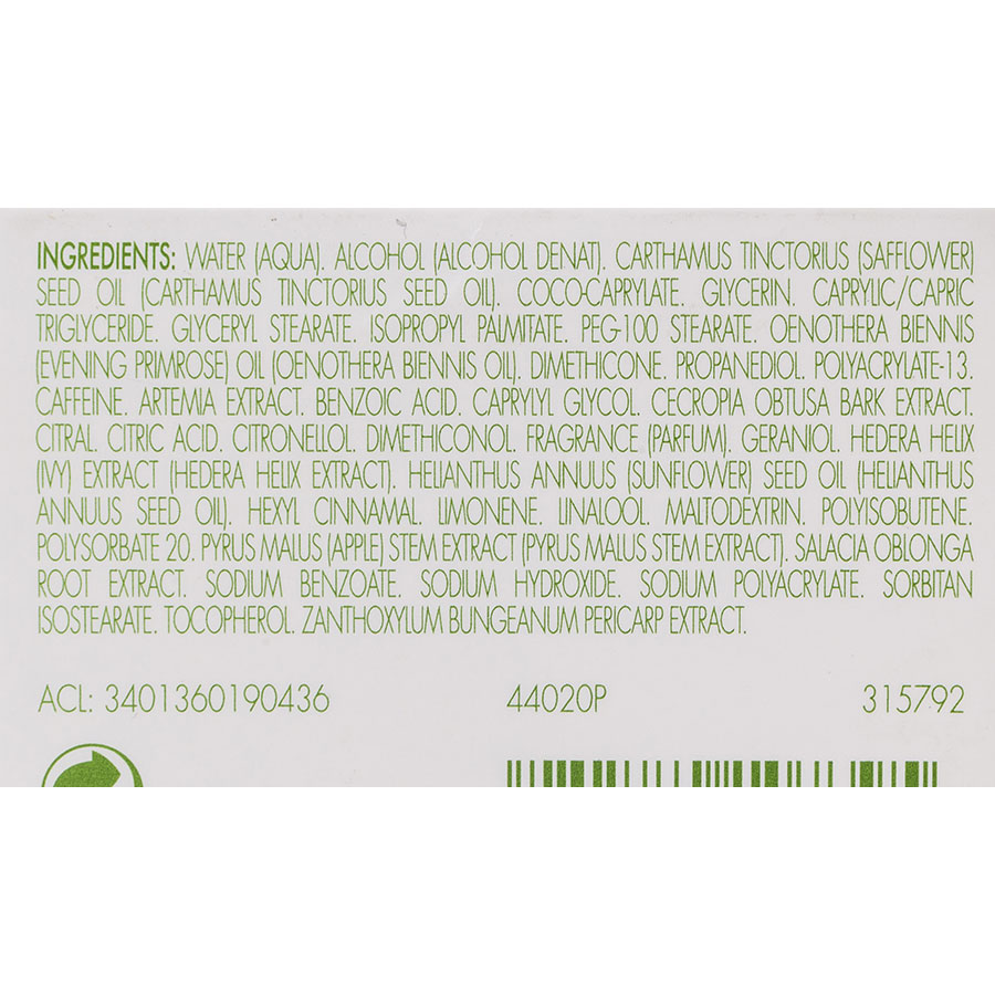 Elancyl Slim Design nuit - Liste des ingrédients